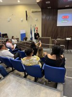 Café Empresarial no Plenário da Câmara Municipal de Itaú de Minas. 