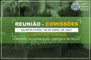COMUNICADO DE REUNIÃO DE COMISSÕES