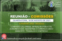 COMUNICADO DE REUNIÃO DE COMISSÕES