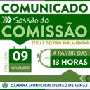 COMUNICADO DE REUNIÃO DE COMISSÕES COMUNICADO DE REUNIÃO DE COMISSÕES