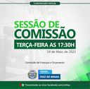 COMUNICADO DE SESSÃO DE COMISSÃO