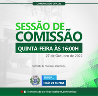 COMUNICADO DE SESSÃO DE COMISSÃO