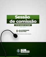 COMUNICADO DE SESSÃO DE COMISSÃO