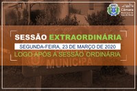 COMUNICADO DE SESSÃO EXTRAORDINÁRIA