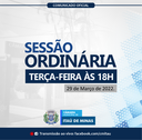 COMUNICADO DE SESSÃO ORDINÁRIA COMUNICADO DE SESSÃO ORDINÁRIA