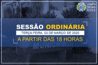 COMUNICADO DE SESSÃO ORDINÁRIA