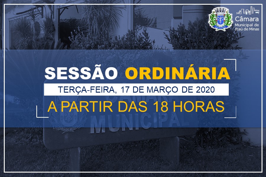 COMUNICADO DE SESSÃO ORDINÁRIA