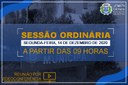 COMUNICADO DE SESSÃO ORDINÁRIA COMUNICADO DE SESSÃO ORDINÁRIA