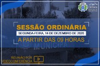 COMUNICADO DE SESSÃO ORDINÁRIA