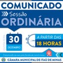COMUNICADO DE SESSÃO ORDINÁRIA COMUNICADO DE SESSÃO ORDINÁRIA