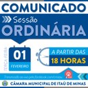 COMUNICADO DE SESSÃO ORDINÁRIA COMUNICADO DE SESSÃO ORDINÁRIA