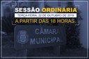 COMUNICADO DE SESSÃO ORDINÁRIA