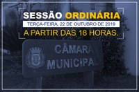 COMUNICADO DE SESSÃO ORDINÁRIA