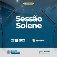 COMUNICADO DE SESSÃO SOLENE