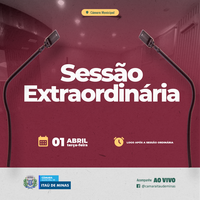 COMUNICADO - SESSÃO EXTRAORDINÁRIA 