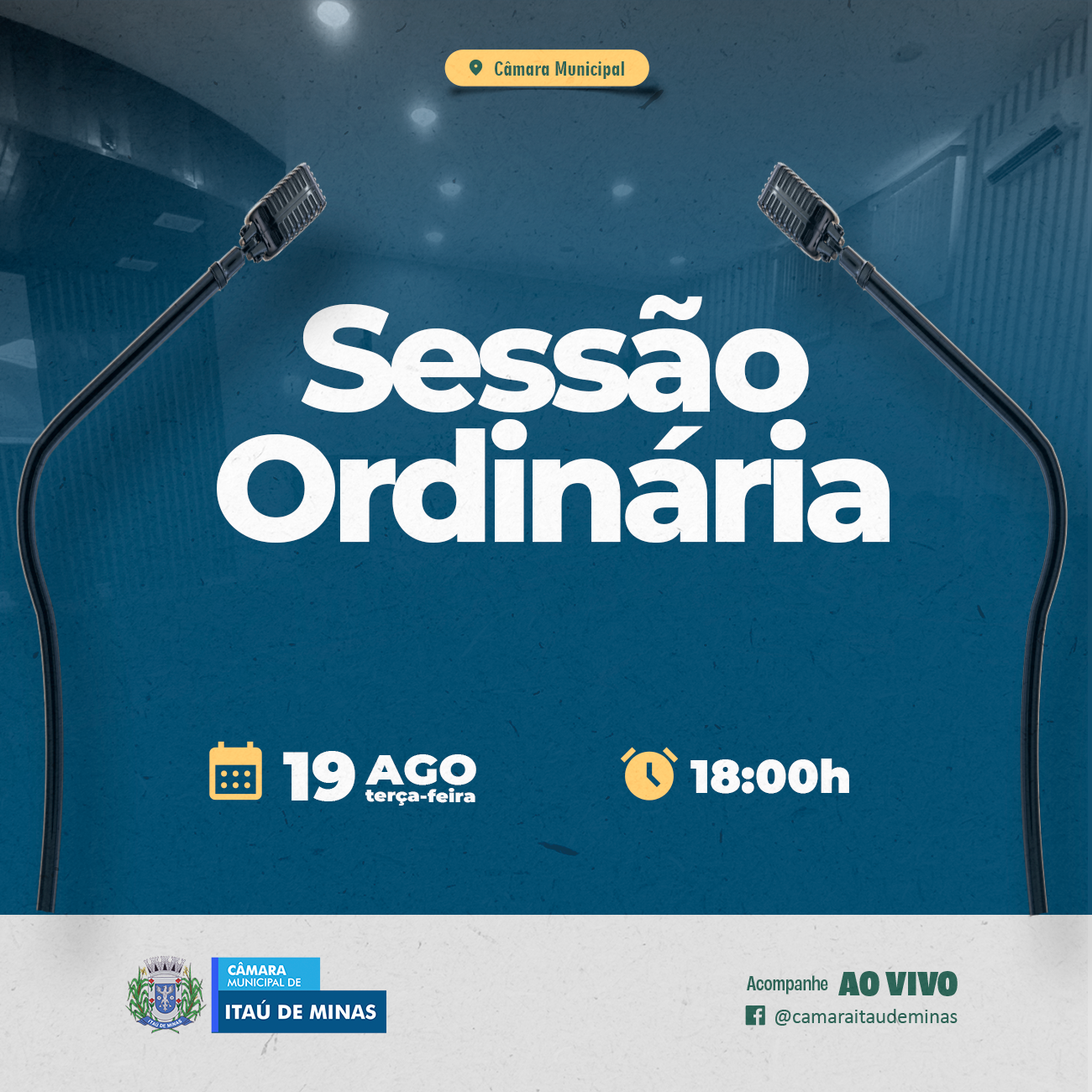 COMUNICADO SESSÃO ORDINÁRIA