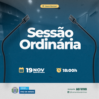 COMUNICADO - Sessão Ordinária