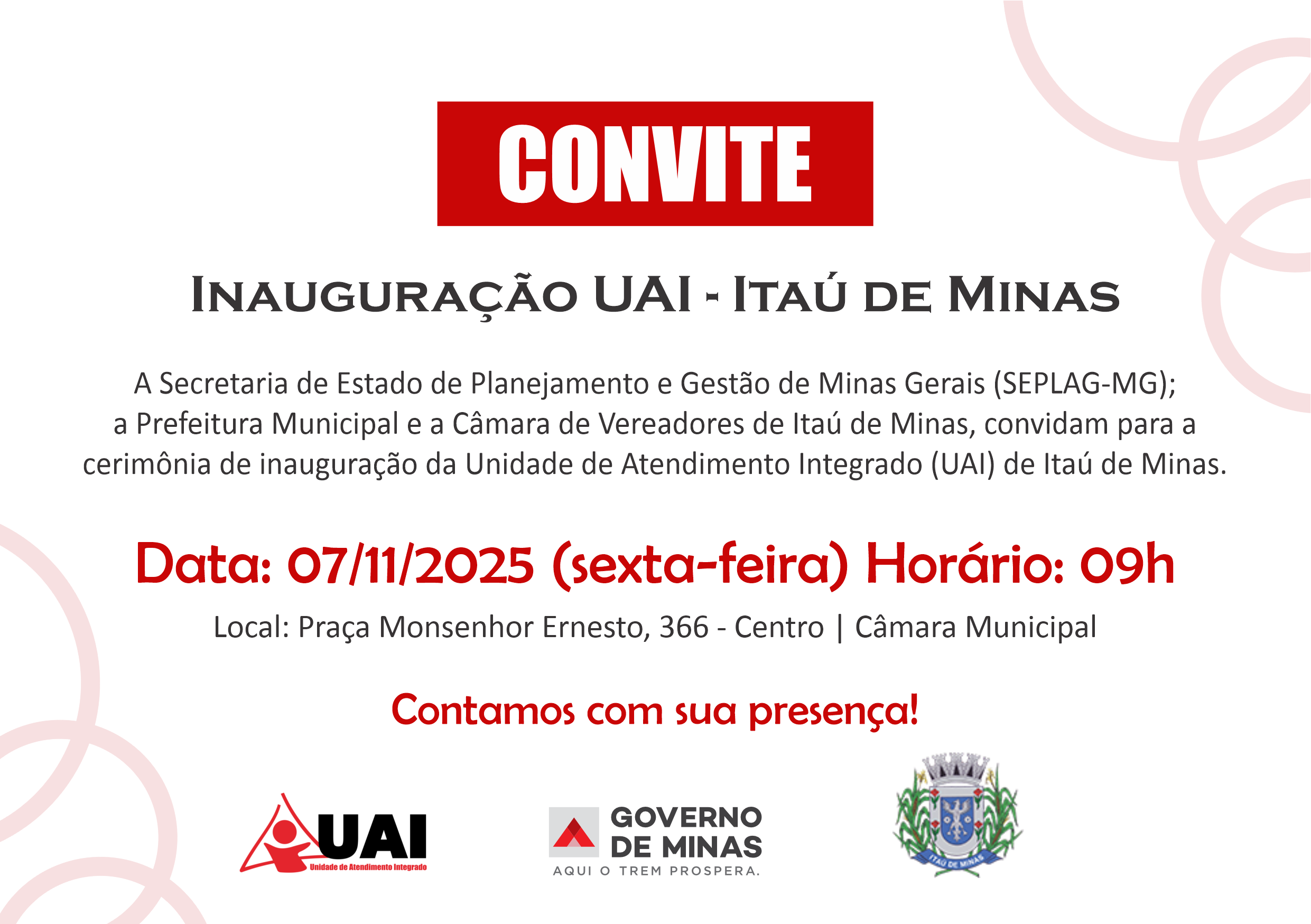 INAUGURAÇÃO - UAI ITAÚ DE MINAS