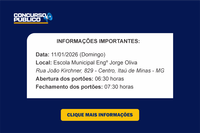 Informações sobre Concurso 01/2025