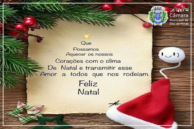 Mensagem de Natal e Ano Novo