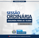COMUNICADO DE SESSÃO ORDINÁRIA