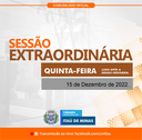 COMUNICADO DE SESSÃO EXTRAORDINÁRIA