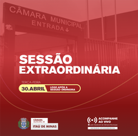 COMUNICADO DE SESSÃO EXTRAORDINÁRIA