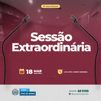 COMUNICADO DE SESSÃO EXTRAORDINÁRIA
