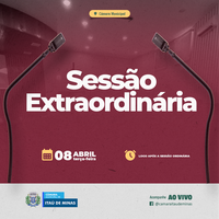 COMUNICADO DE SESSÃO EXTRAORDINÁRIA