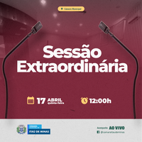 COMUNICADO DE SESSÃO EXTRAORDINÁRIA