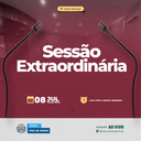 COMUNICADO DE SESSÃO EXTRAORDINÁRIA