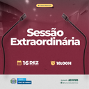 COMUNICADO DE SESSÃO EXTRAORDINÁRIA