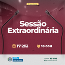 COMUNICADO DE SESSÃO EXTRAORDINÁRIA