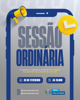 COMUNICADO DE SESSÃO ORDINÁRIA