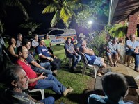 Primeira reunião com os proprietários de chácaras e sítios localizados na região Santana