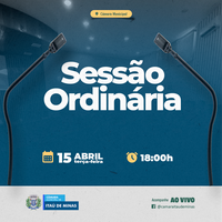 COMUNICADO DE SESSÃO ORDINÁRIA